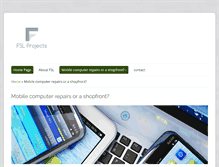 Tablet Screenshot of fslprojects.com